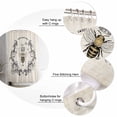 thumbnail image 5 of Shower Curtain Bathroom Set Vintage Farmhouse Bee Waterproof Fabric Shower Curtains with Grommets&Hooks Animal on Letter Privacy Bath Curtain for Bathtub 60x72in, 5 of 7