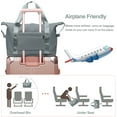 thumbnail image 5 of DAKIMOE Weekender Bags for Women, Travel Bag Carry on Gym Bag, Travel Duffle Bag with Wet Dry Pocket/Front Phone Pocket/Trolley Sleeve Pocket, Grey, 5 of 10