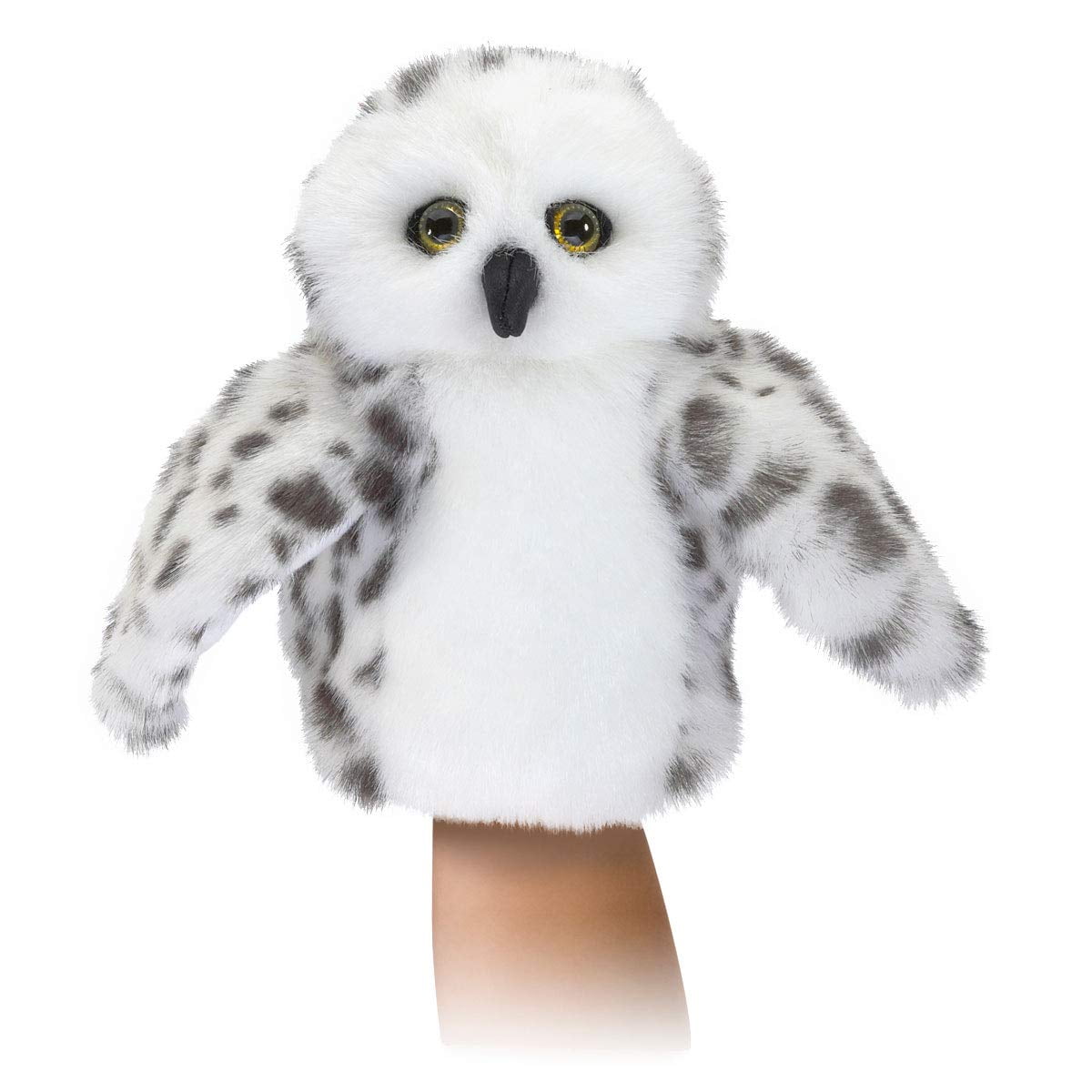 Folkmanis Snowy Owl Hand Puppet Plush Rotating Head 2236 for sale online 