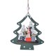 thumbnail image 1 of Fiudx Ofertas relámpago Navidad Nuevos adornos navideños para colgar Adornos para árboles de Navidad Adornos navideños Adornos de madera tridimensionales para colgar en forma de ciervo, muñeco de nie, 1 of 4
