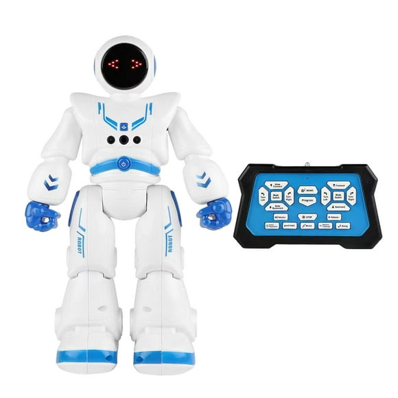 Juguetes robot para niños Juego robot Robot Divertido Robot electrónico Juguete robot caminante Inteligente azul