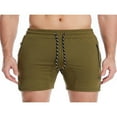 thumbnail image 1 of Men Casual Sports Shorts  Quick-drying Solid Color Running Training Fitness Short Pants with Pockets, 1 of 6
