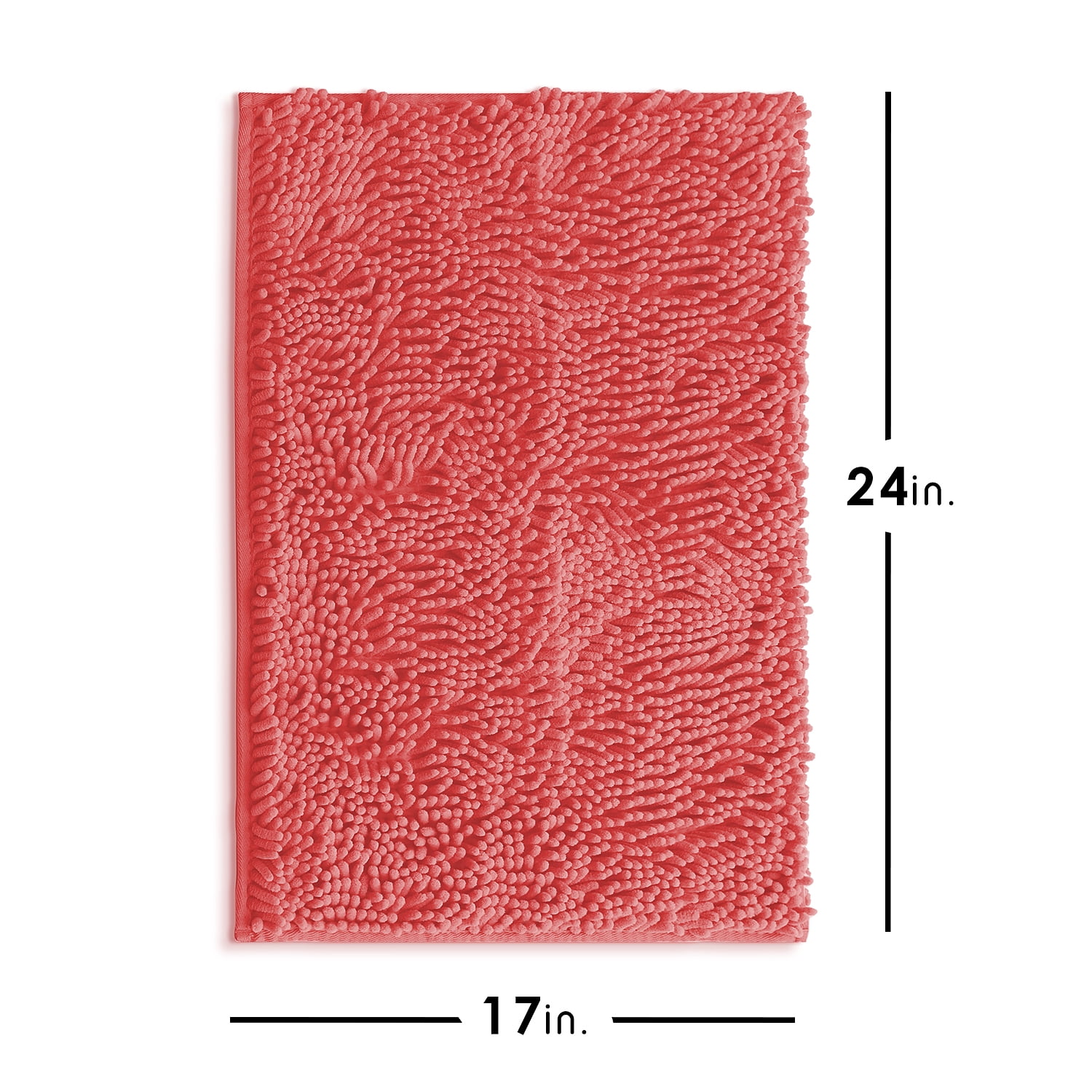 Lammaloe Chenille Bathroom Rugs Non Slip Bath Mat, 17x24 Ultra Absorbent, Bath Mats for Bathroom, Soft Sage