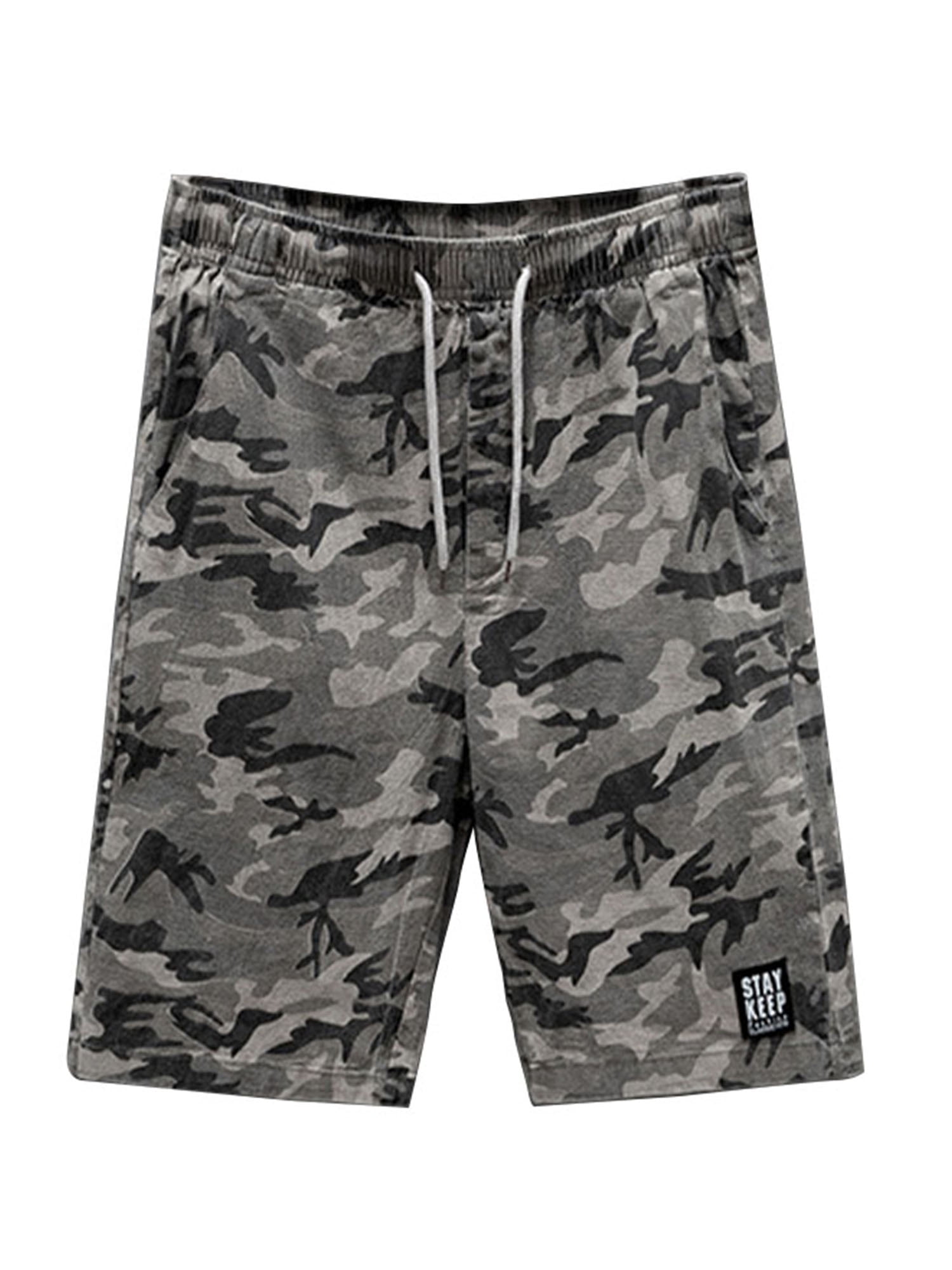 Mens Camo Military Combat Cargo Shorts Pants Sports Work Outdoor Short Bottoms 