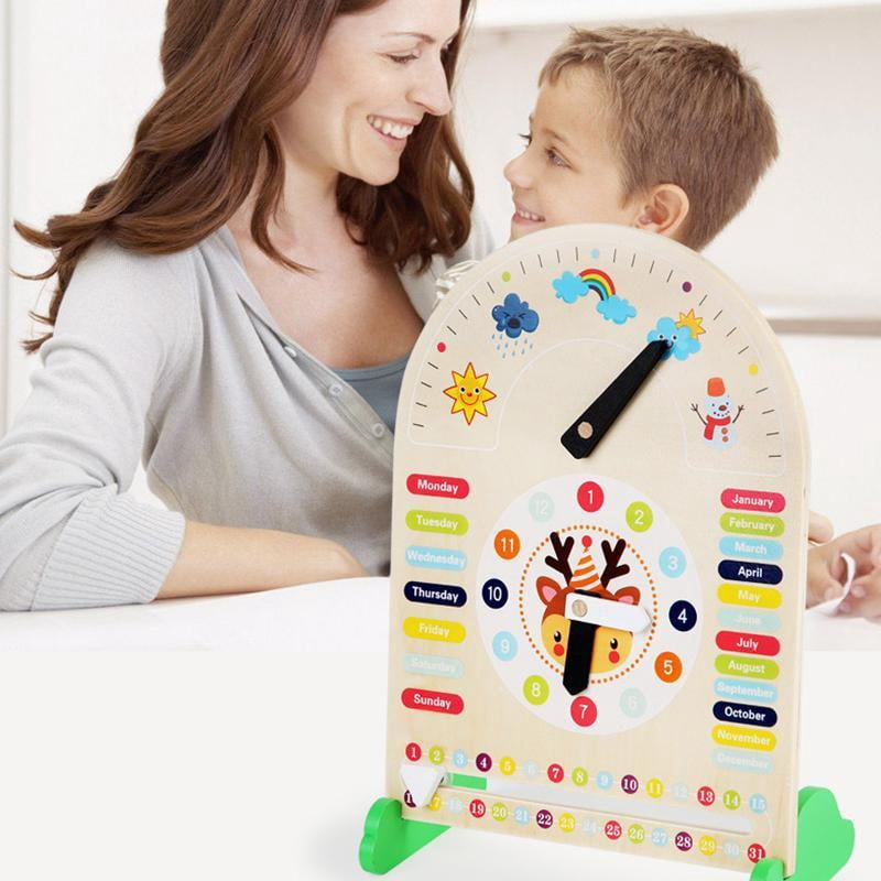 Weather Station Learning Toys Kids Daily Calendar with Cloud