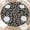 Black Floral, variant on Round Fitted Tablecloth with Elastic Edge Boho Mandala Picnic Table Cover Colorful Bohemian Vintage Farmhouse Rustic Wipeable Table Cloth Fit 40"-44" Tables for Outdoor,Patio,Camping,Dinner
