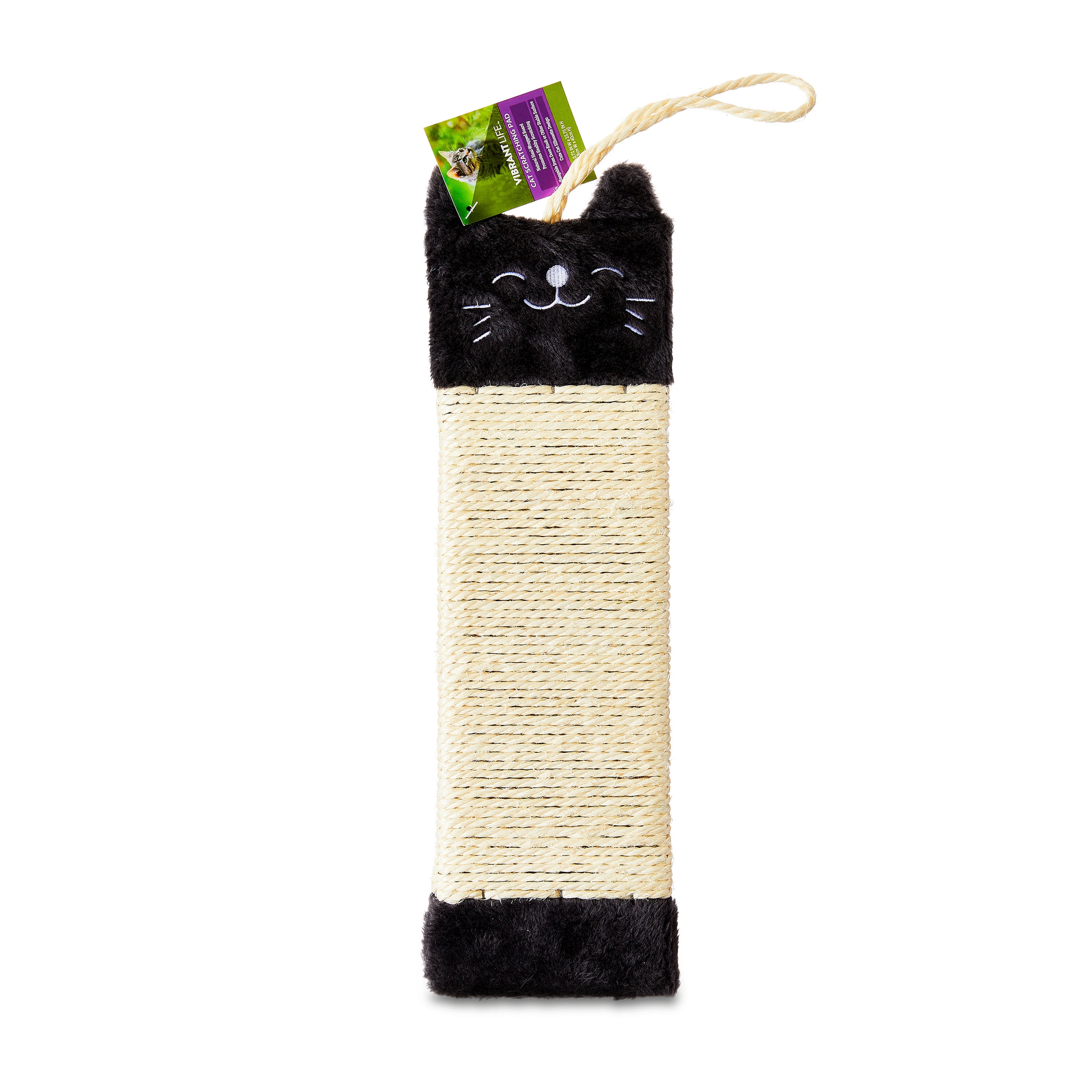 (3 pack) Vibrant Life Hanging Cat Scratching Pad, Natural Sisal Wrapped Cat Scratching Board