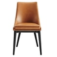 thumbnail image 6 of Side Dining Chair, Tan, Vegan Leather, Kitchen Cafe Bistro Hospitality Restaurant, Modern Contemporary HB32917, 6 of 8
