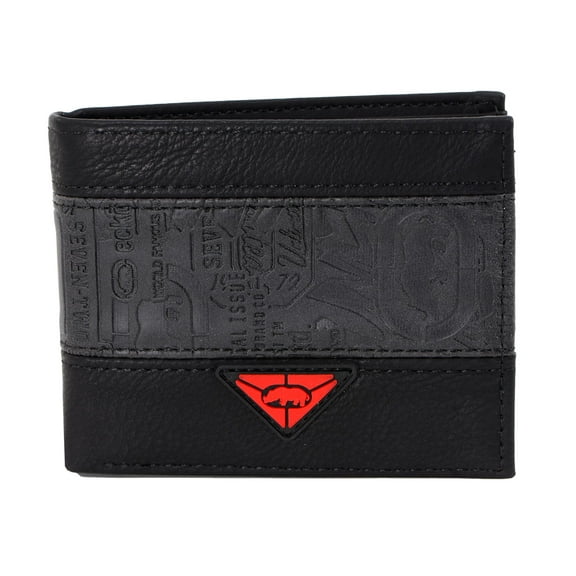 Ecko Unltd World Famous Rhino Men's Bifold Wallet Black