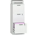 thumbnail image 1 of HOMCOM 3 Drawer File Cabinet with Lock Filing Cabinet for A4 Letter White, 1 of 10