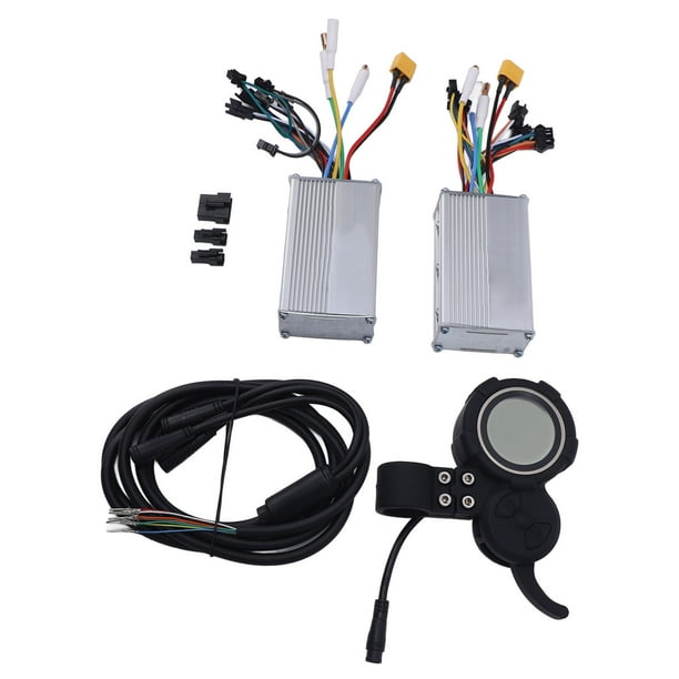 Controlador De Bicicleta Eléctrica, 52V 25A 1200W Control Preciso Kit De Controlador De Doble Accionamiento Rendimiento Estable Para Scooter Eléctrico