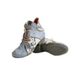 thumbnail image 3 of TMA EYES Lace Up Newspaper Print Leather Women's Ankle Boots, 3 of 8