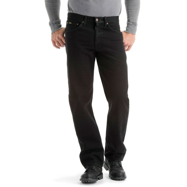 Stier Toeschouwer Schatting Lee Men's Regular Fit Straight Leg Jeans - Double Black, Double Black,  35X30 - Walmart.com