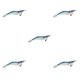 thumbnail image 3 of Sonducket 35 unids/set cebos Jigs agua salada paraguas de agua dulce anzuelos señuelos Crankbait portátil río mar lago océano pesca azul 2,5 Type2 NO2, 3 of 6