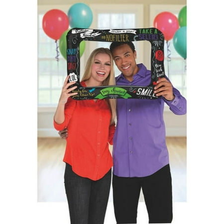 Happy Birthday 'Selfie Photo Booth' Inflatable Frame (1ct)