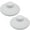 White, variant on Tizuqe 2Pcs Floor Foot Switches Round Inline Foot Pedal Lamp Switches for Floor Lamp