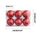 thumbnail image 3 of Fiudx Bolas Navideñas Doradas Mate, Adornos de Plástico Irrompibles, Juego de 6, 8 Cm, Decoración Versátil para Árboles, Chimeneas y Mesas, Decoración Navideña, Fácil de Colgar., 3 of 7