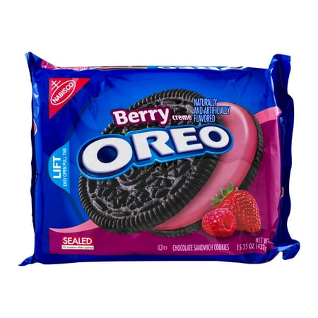 UPC 044000026929 product image for Nabisco Oreo BerryBurst Ice Cream Chocolate Sandwich Cookies, 15.25 oz | upcitemdb.com