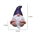 thumbnail image 3 of hengsof Resin Garden Gnome Statue Decor Indoor Outdoor Sculpture for Patio Yard Lawn Porch,Garden Gifts,Dwarf Ornament, 3 of 6