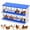 8 Holes, variant on EuKer 6-Holes Chicken Nesting Box with Bracket, Heavy-Duty Metal Laying Boxes for Backyard, Farms, Chicken Coop, Blue