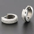 thumbnail image 2 of Hommes de Mode en Acier Inoxydable Cercle Boucles d'Oreilles Déclaration Bijoux Cadeaux, 2 of 3