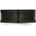 thumbnail image 4 of Chisel Titanium Polished Black IP-plated with Carbon Fiber Inlay 9.2mm Band - Ring Size 8.5, 4 of 8