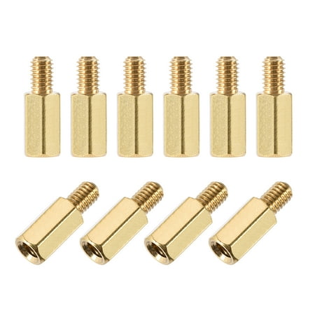 

M4 x 10 mm + 6 mm Male to Female Hex Brass Spacer Standoff 30pcs