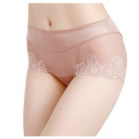 

Hesxuno Sexy Lace Panties Sexy Ladies Transparent Lace Panties Big Size Cotton Hollow Breathable Quality