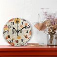 thumbnail image 2 of Yayeee 10" Wall Clock Battery Operated Quartz Round Silent Non-Ticking Home Decor,Halloween Cute Pumpkins, 2 of 6