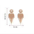 thumbnail image 4 of Pendientes de moda para mujer, aretes colgantes de cadena larga, joyería   JM, 4 of 4