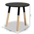 thumbnail image 4 of Baxton Studio Obert Mid-Century Modern Two-Tone Black and Oak Brown Finished Wood Coffee Table,Wholesale Interiors, 4 of 19