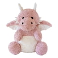 thumbnail image 1 of Peluche de dragón con alas, muñeco suave con cojín de dragón volador en dibujos animados, dragón Rosa, 1 of 9