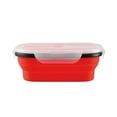 thumbnail image 2 of Ludlz 800ML Silicone Lunch Box Collapsible Leak-proof Portable Lightweight Food Storage Container with Lids for Outdoor, 2 of 8