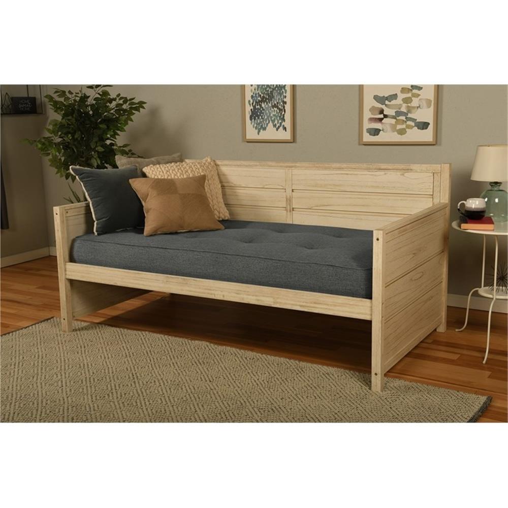 Pemberley Row Polyester Linen Charcoal Gray Mattress Twin Tufted 75" x 39" x 8"