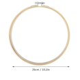 thumbnail image 2 of Embroidery Hoops Adjustable Cross Stitch Frame Circle Embroidery Stretch Clip Sewing Tools6Pcs 26cm, 2 of 3