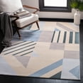 thumbnail image 2 of SAFAVIEH Orwell Anderson Abstract Area Rug, Beige/Blue, 6'7" x 6'7" Square, 2 of 7