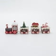 thumbnail image 3 of Prettyui Christmas Train Painted Wooden Christmas Decoration Kid Gift Toys,Xmas Table Top Ornament,Mini Locomotive Embellishments for Festival Present, 3 of 3