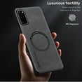 thumbnail image 3 of for Samsung Galaxy S20 PU Leather Case, Vintage Compatible with MagSafe and Wireless Charging Slim Fit-Drop Scratch Resistant Support Magnetic Car Mount Case Cover for Galaxy S20, Gray, 3 of 9