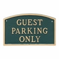 thumbnail image 4 of 5.5" x 9" Small Arch Guest Parking Only Statement Plaque Sign - Black/Silver, 4 of 4
