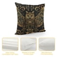 thumbnail image 4 of Orinice Owl Wings Pattern Graphic Decorative Cushion Throw Pillow Cover for Home Couch Living Room Sofa - Short Plush Material, Zipper Closure, 1PC 24x24in, 4 of 5