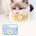 thumbnail image 6 of Warmtown Dog Cat Pet Saliva Towel, Classic Plaid Pet Bib Saliva Towel, Sweet Lace Bib Pet Dog Scarf, Blue, 6 of 8