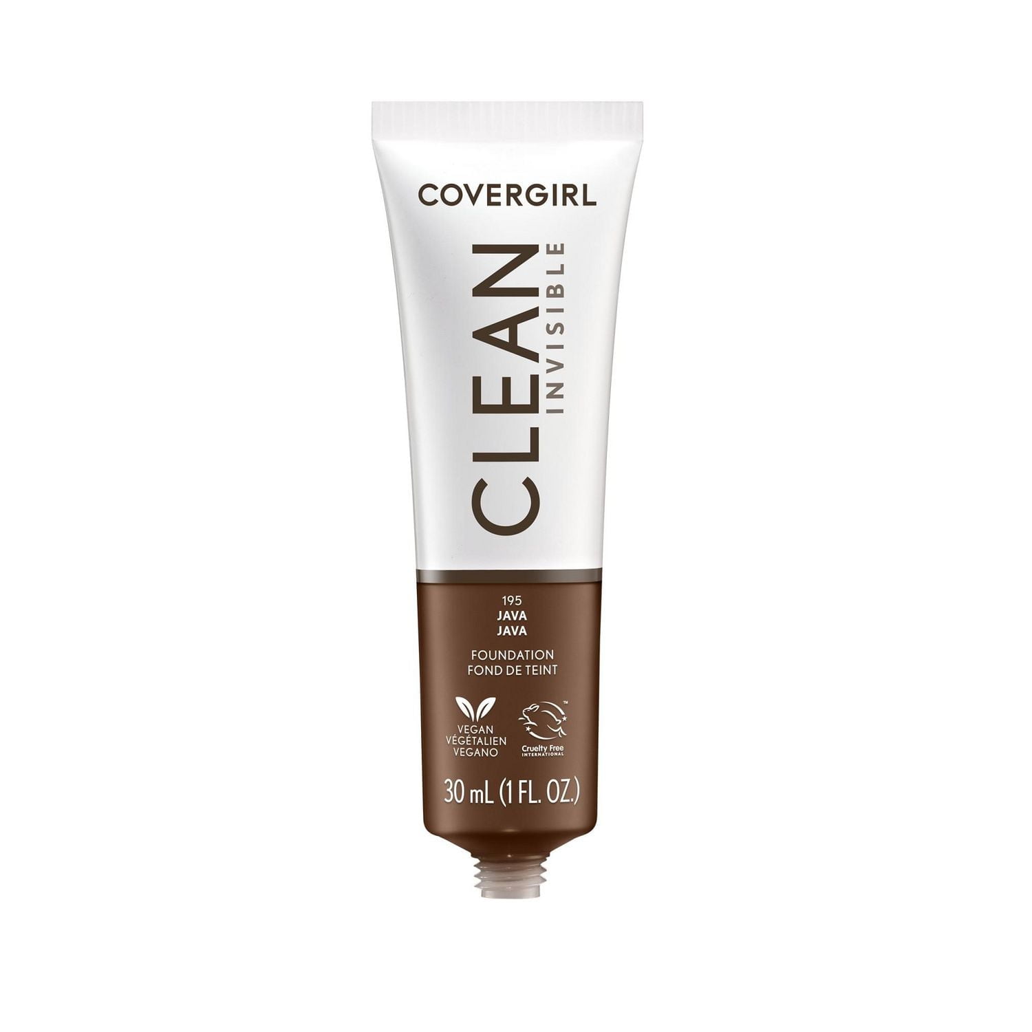 Clean Invisible, Fond de teint, Formule estompable, Couvrance modulable, Léger, Fini naturel, Non comédogène