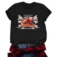 thumbnail image 1 of OJinShaWanO Brat Shirt Women's Rugby Printed Round Neck Short Sleeved T Shirt, 1 of 4