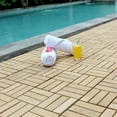 thumbnail image 2 of EZ-Floor End Trim Piece Interlocking Flooring in Solid Teak Wood (Set of 2), 2 of 5