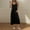 Black, variant on Oplxuo Sleeveless Nightgowns for Women Cotton Racerback Sleepshirt for Sleeping Full Slip Long Dress with Pockets