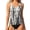 a-91White21, variant on FINALGANG Womens Crew Round Neck Sleeveless Tropical Floral Print Two Piece Tankini Set Fitted Tank Swim Top Brief Swim Bottom For Pool Beach Leisure Swimwear XS