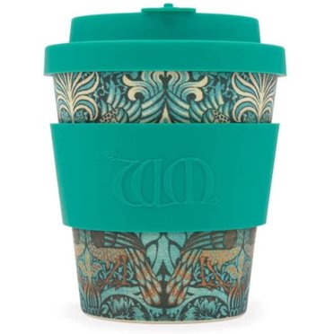 Reusable Sustainable To-Go Travel Coffee-Cup - Ecoffee Cup - Portable Cups With No Leak Silicone Lid - Dishwasher Safe (8oz, Kelmscott)