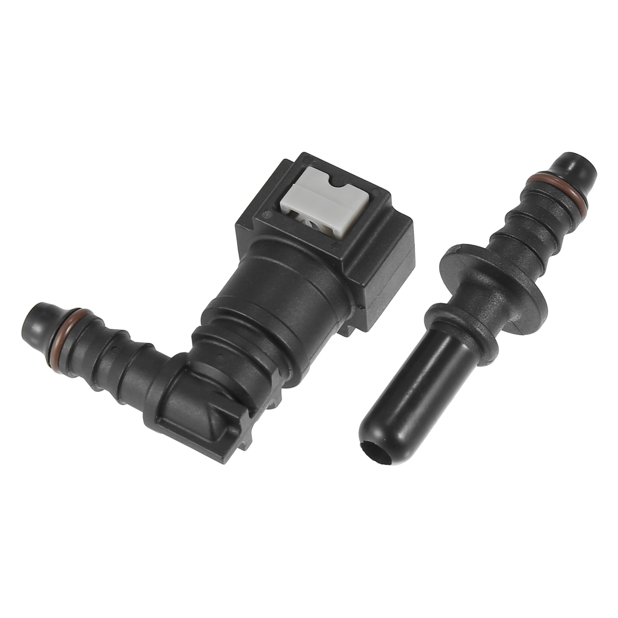 Unique Bargains 7.89mm SAE 5/16 8mm 90 Degree Fuel Line Hose Quick Release Connector