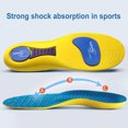 thumbnail image 4 of Plantillas Deportivas para Hombres Y Mujeres Entrenamiento Absorción Impactos Soporte para El Absorbentes Del Sudor Transpirables Desodorantes Plantillas Correctoras Suela Blanda (amarillo 45 46), 4 of 9
