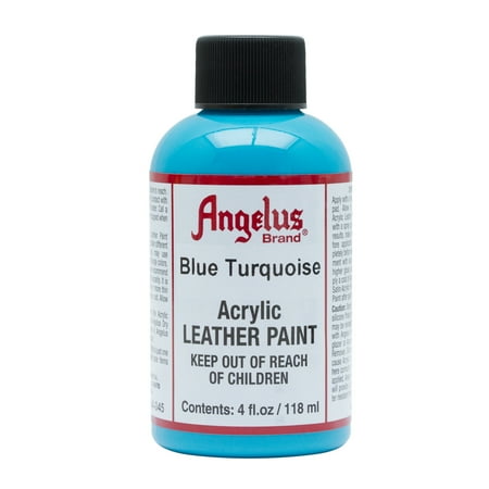 UPC: 0086366740453 | Angelus® Acrylic Leather Paint  4 oz.  Blue Turquoise